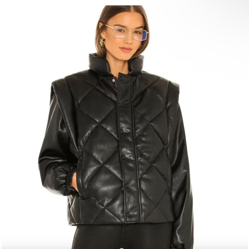 Pistola Callista Long Sleeve Puffer Jacket & Vest in Noir